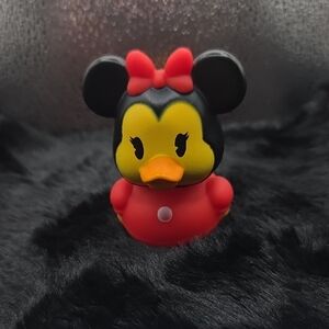 Minnie Duck-Inspired Kids Squeeze Action Figure - Red & Black